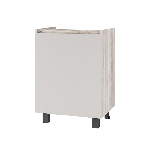 Шкаф под мойку без столешницы "Берген Лайт" 6м1, дуб смоки/кашемир