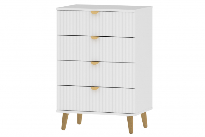 Комод "Дакота" НМ 040.18, Меренга/белый