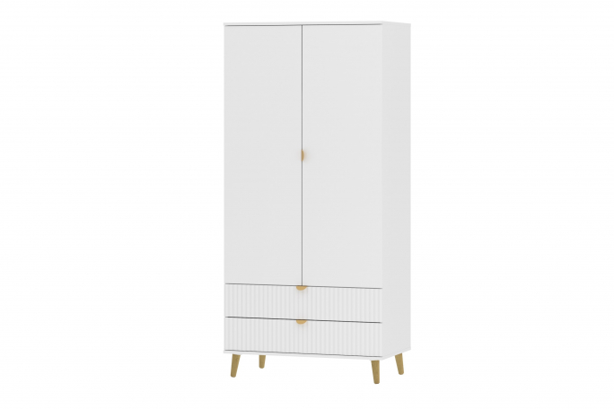 Шкаф "Дакота" НМ 040.25, меренга/белый