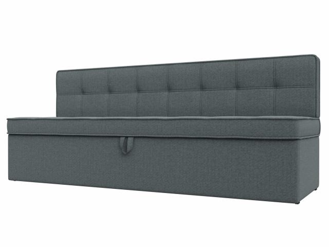 Кухонный прямой диван-кровать "Техас" рогожка Амур серый, 122487