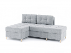 Угловой диван-кровать "оливер люкс 2", рогожка дрим лайт грей