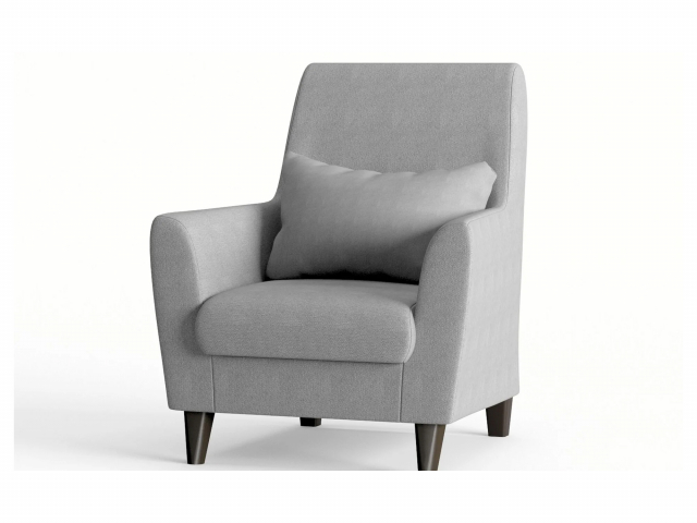 Кресло "Либерти" велюр Galaxy Grey (Галакси Грей)