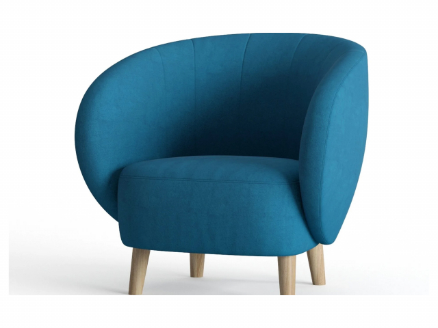 Кресло "Тейлор", велюр Maserati Blue (Мазерати Блю)