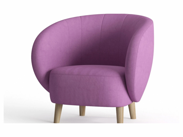 Кресло "Тейлор", велюр Maserati Violet (Мазерати Виолет)