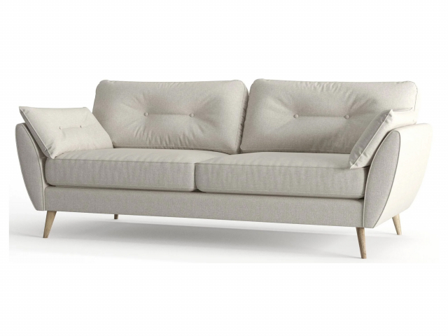 Диван прямой "VOGUE (ВОГ)", рогожка Dream Beige (Дрим беж)