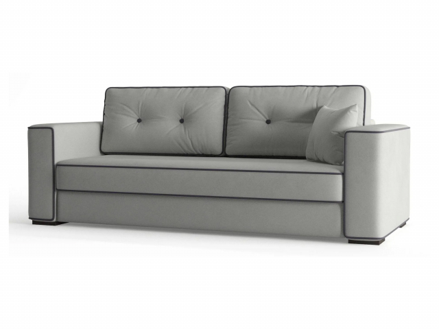 Диван-кровать "Принстон, велюр Zara Light Grey (Зара лайт Грей)