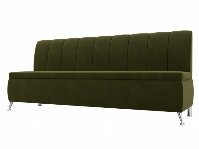 Кухонный диван "Кантри" зеленый микровельвет, 100147