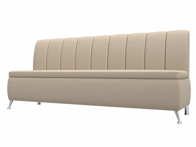 Кухонный диван "Кантри" бежевая экокожа, 100154