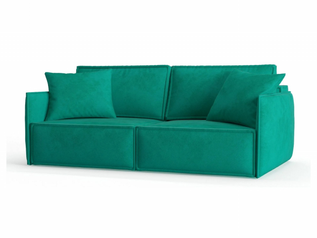 Диван-кровать "Стенли", велюр Zara Birusa (Зара бирюза)