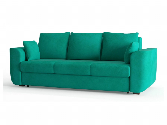 Диван-кровать "Stamford (Стамфорд)", велюр Zara Birusa (Зара бирюза)