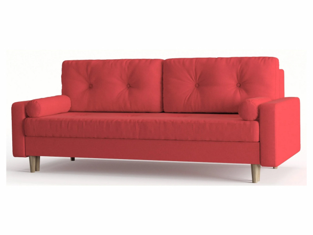 Диван-кровать "Belfast (Белфаст)", рогожка Dream Red (Дрим Ред)