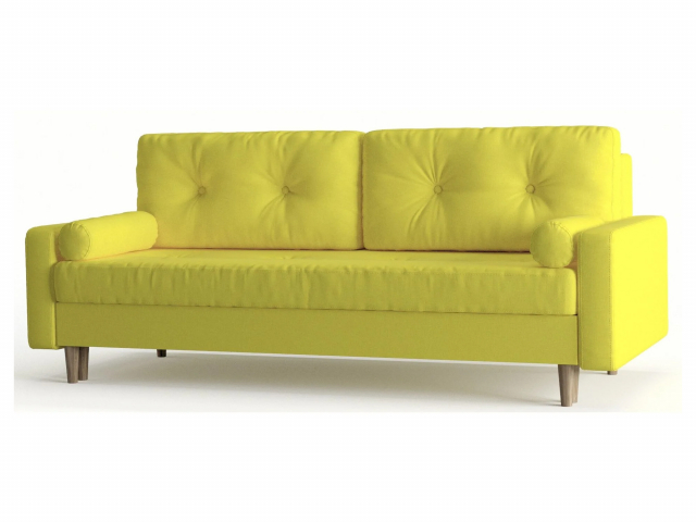Диван-кровать "Belfast (Белфаст)", рогожка Dream Yellow (Дрим Йеллоу)