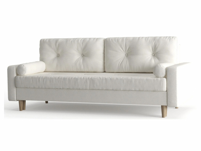 Диван-кровать "Belfast (Белфаст)", велюр Galaxy Ivory (Галакси Ивори)