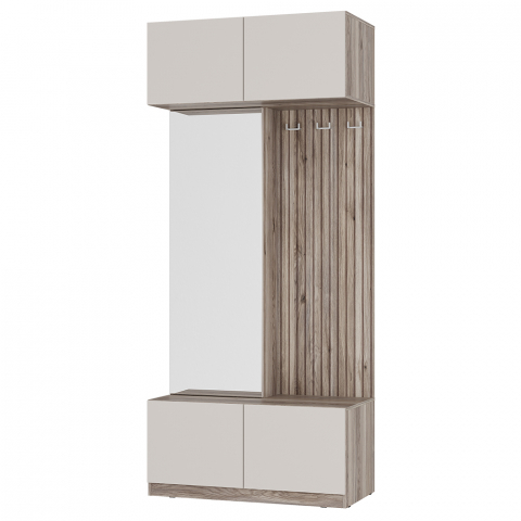 Прихожая "Урбан ПР-03", дуб смоки/Кашемир