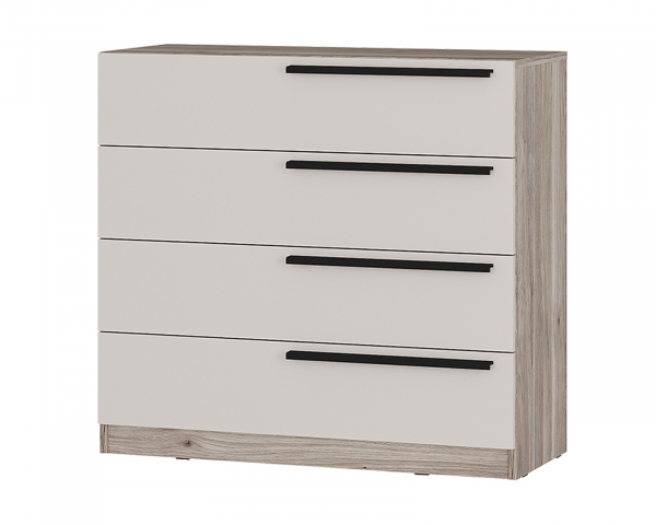 Комод "Урбан КМ-02", дуб смоки/Кашемир