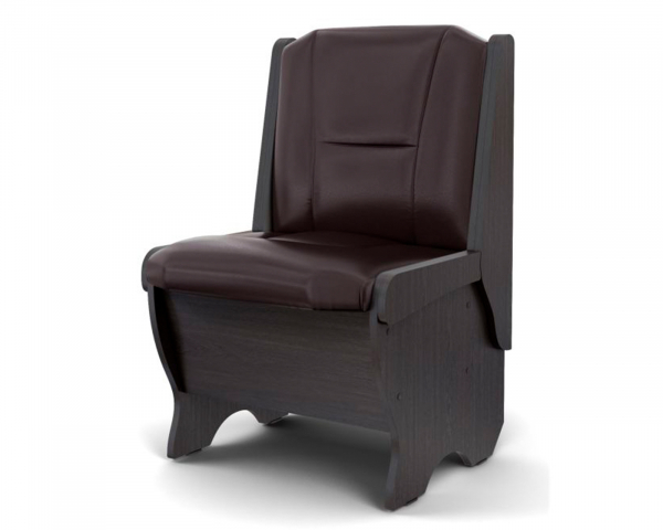 Кухонная скамья "Лотос" малая 550 мм, венге/кожзам Борнео умбер