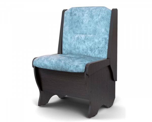 Кухонная скамья "Лотос" малая 550 мм, венге/велюр лагуна