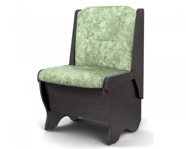 Кухонная скамья "Лотос" малая 550 мм, венге/велюр мохито