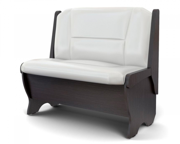 Кухонная скамья "Лотос" большая 950 мм, венге/кожзам Борнео милк