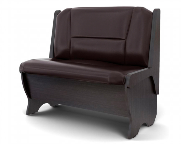 Кухонная скамья "Лотос" большая 950 мм, венге/кожзам Борнео умбер