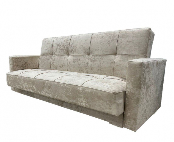 Диван-кровать "Доступный Жасмин" бежевый микровелюр Барс, уценка