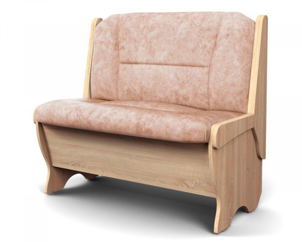 Кухонная скамья "Лотос" большая 950 мм, дуб сонома/велюр латте