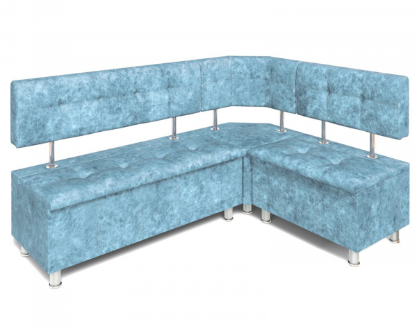 Кухонный угловой диван "Торонто", велюр Лагуна