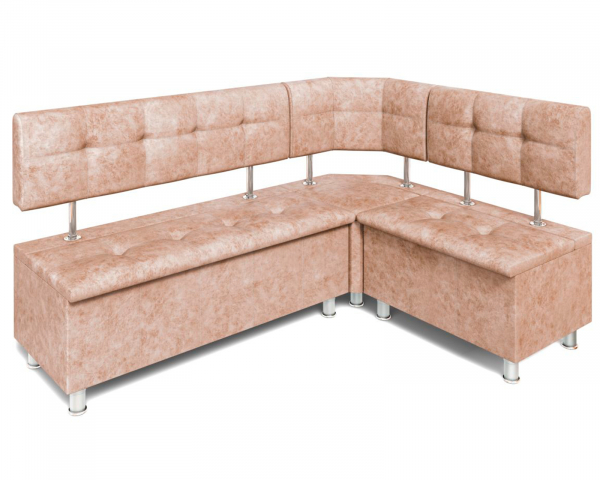 Кухонный угловой диван "Торонто", велюр Латте