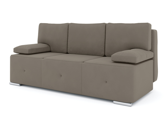 Диван-кровать "Хавьер" еврокнижка, велюр Зара Лайт Браун