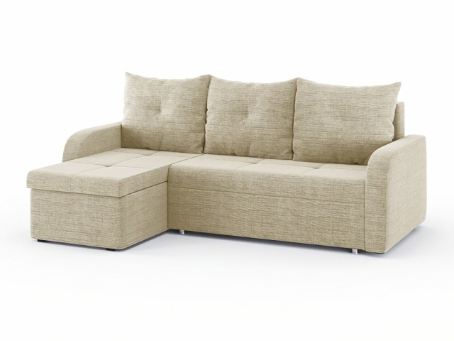 Угловой диван-кровать "Мини Люкс" еврокнижка, рогожка Дрим Люкс 1