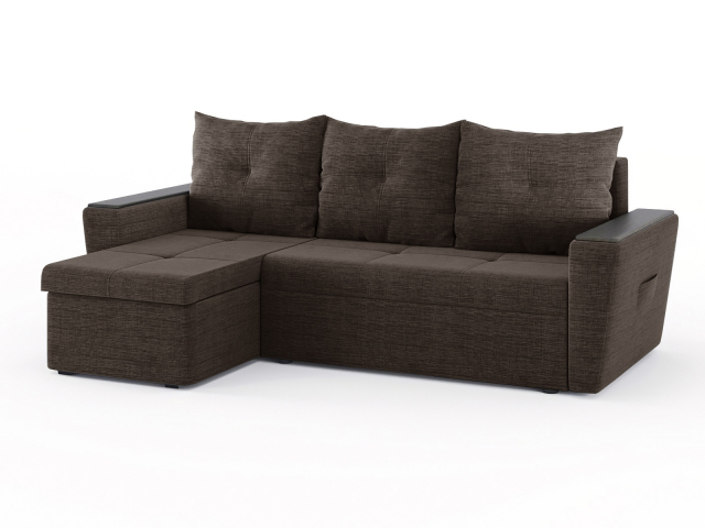 Угловой диван-кровать "Дубай Майами" еврокнижка, рогожка Дрим Люкс 7