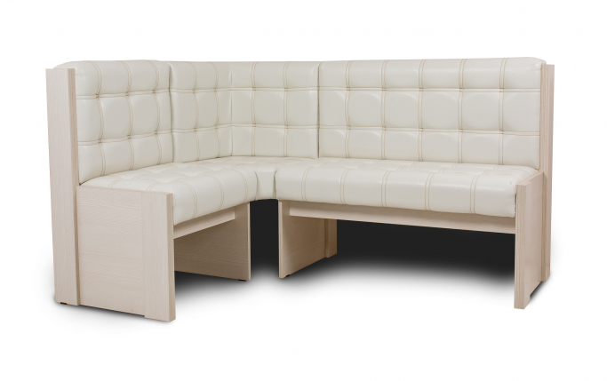 Угловая скамья "Квадро" однотон бодего, борнео милк