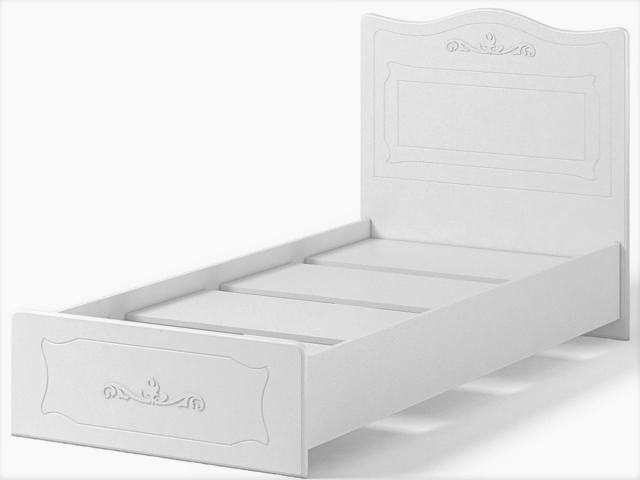 Кровать с настилом "Италия" ИТ-10 белое дерево