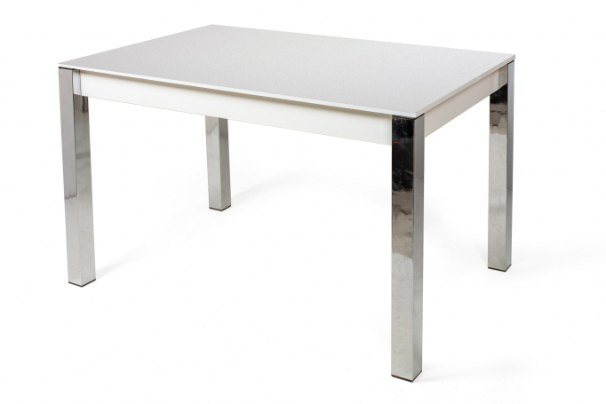 Обеденный стол "Милан-1" бодего светлый, хром