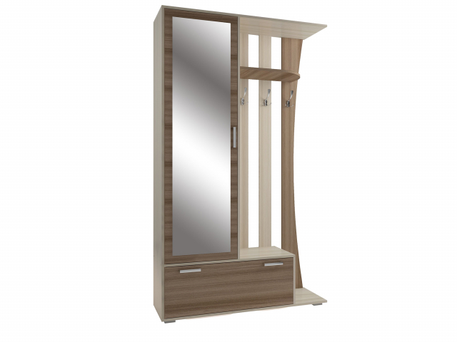 Прихожая "Ивушка 20", ясень Шимо темный/светлый 