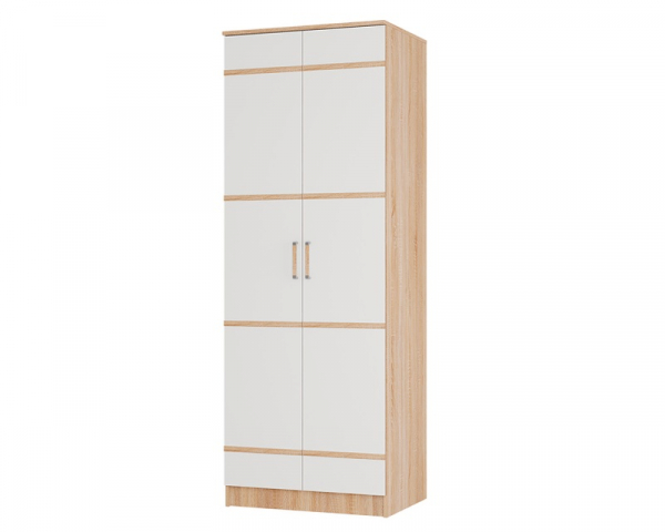 Шкаф 2-х створчатый "Сакура" дуб сонома/белый