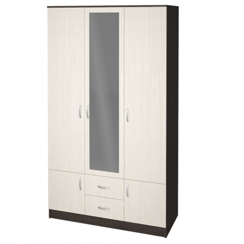 Шкаф 3-х дверный "Ронда" ШК-3, венге/дуб белфорд