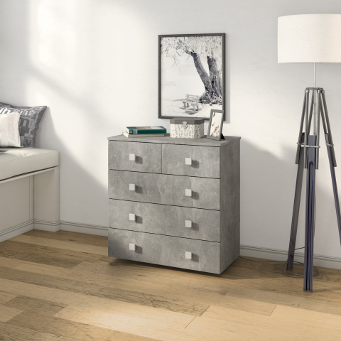 Комод "Лофт-5" ателье светлое