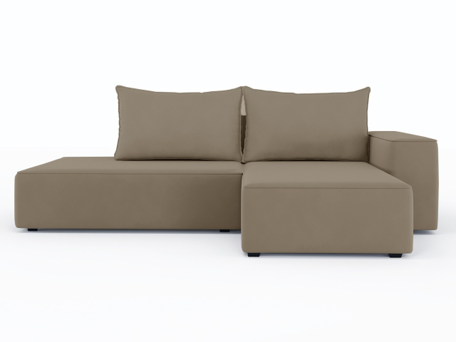 Угловой диван-кровать "Кензо", велюр Зара Капучино 3