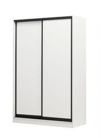 Шкаф-купе 2-х дверный 1210, черный профиль, вариант 1