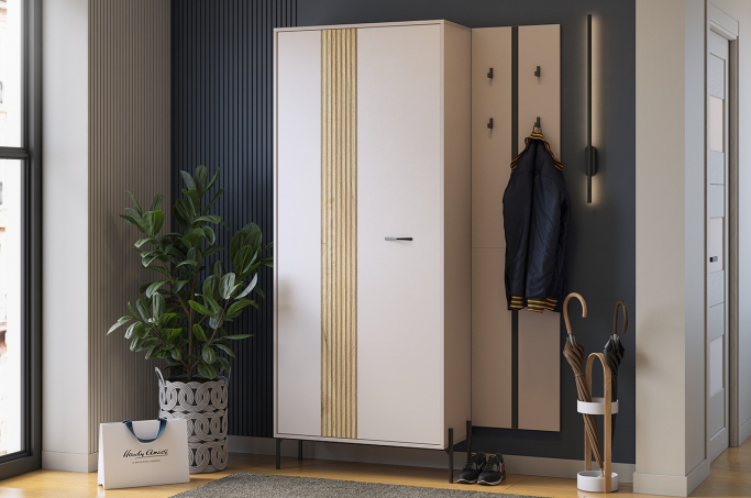 Прихожая "Мебельсон К29" дуб крафт золотой/кашемир