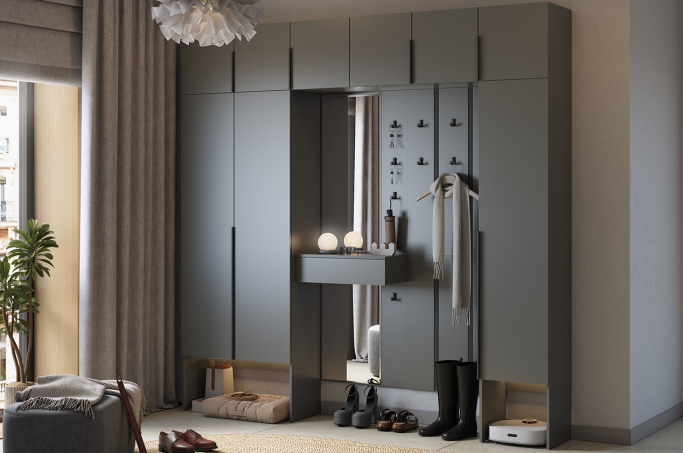 Прихожая "Мебельсон К32" графит