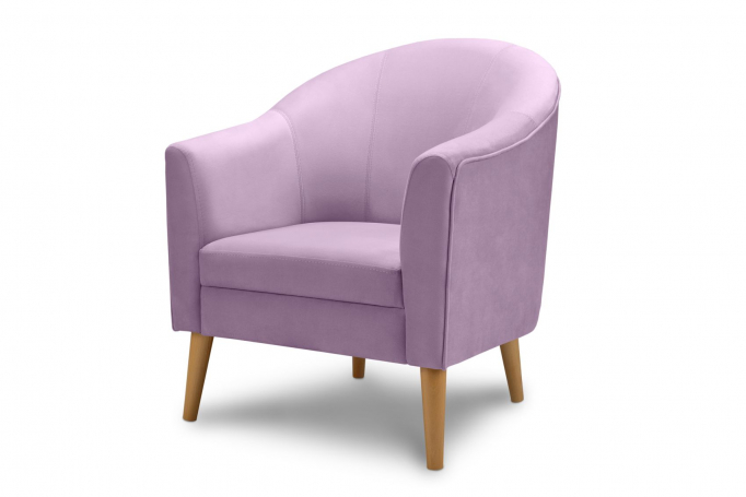 Кресло для отдыха "Арти" велюр пудровый