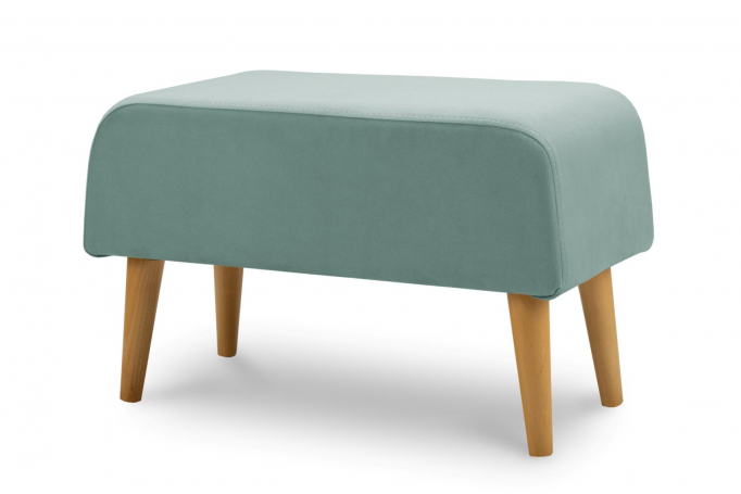 Пуф "Бёрн" велюр аквамарин