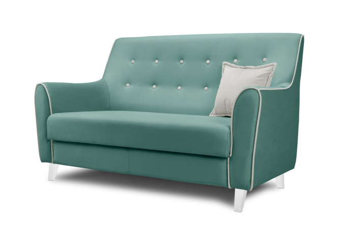 Диван "Муссон" велюр аквамариновый