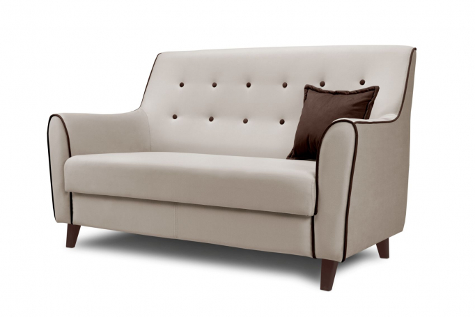 Диван "Муссон" велюр кремовый