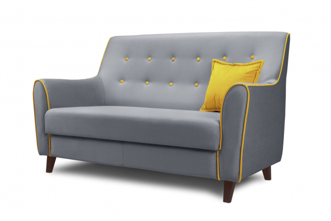 Диван "Муссон" велюр серый