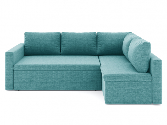 Угловой диван-кровать "Мансберг", рогожка Дрим Азур