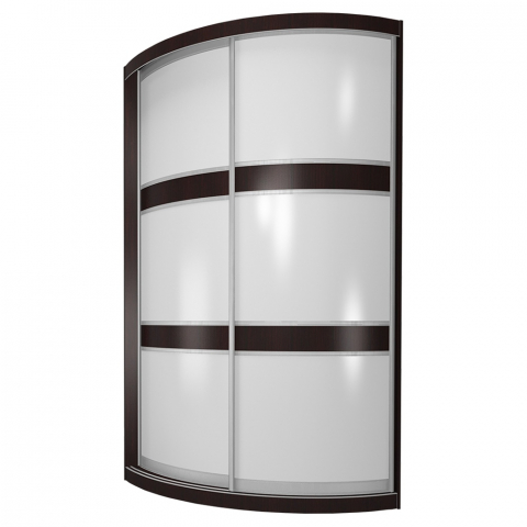 Радиусный шкаф-купе "Мебелайн-1"