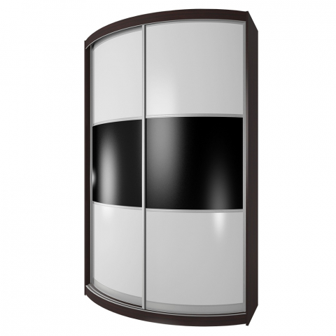 Радиусный шкаф-купе "Мебелайн-3"